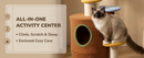 Mushroom Cat Tree With Large Condo Platform Ladder