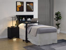 Westpark 49-inch Twin Bookcase Headboard Black