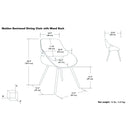 Malden - Bentwood Upholstered Dining Chair With Wood Back