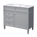 Bathroom Vanity With Top Sink, 2 Drawers And Tip Out Drawer by HouseOfZazla
