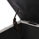 22 Inches Anti-Scratch Leather Storage Ottoman