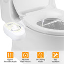 Bidet Fresh Water Spray No Electric Mechanical Bidet Toilet Seat Attachment Adjustable Water Pressure