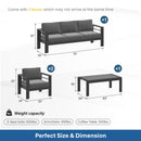 Outdoor Patio Set, All-Weather & Thick Cushions by HouseOfZazla