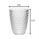 Leading Ware Diamond Cut Acrylic Glasses Drinking (Set of 4) by HouseOfZazla