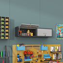 Heavy Duty Metal Wall Mounted Tool Storage Cabinet Steel Metal Garage Storage Cabinet - Black / Gray by HouseOfZazla