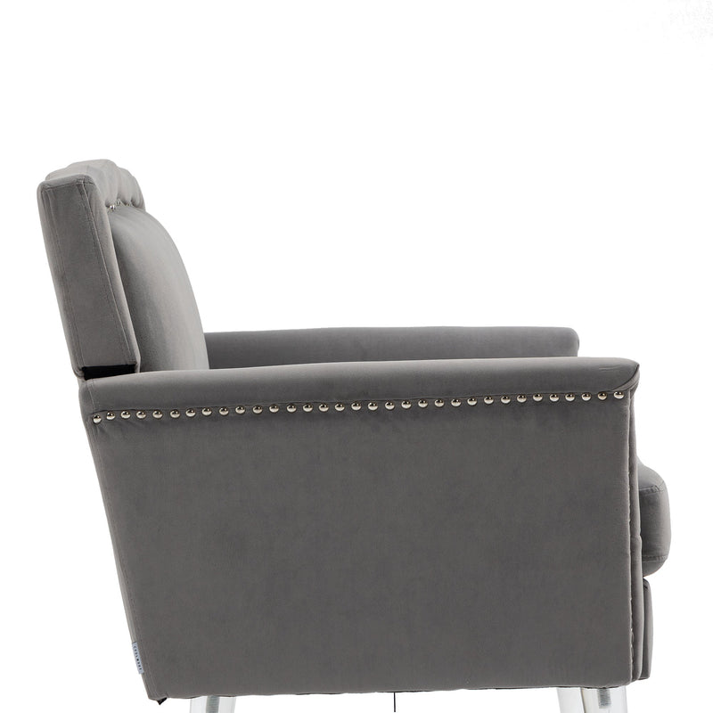 Accent Chair, Living Room Chair / leisure single sofa with acrylic feet