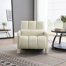 Modern Upholstered Accent Chair, Comfortable Fabric With A Pillow For Living Room by Unique Piece Furniture