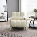 Modern Upholstered Accent Chair, Comfortable Fabric With A Pillow For Living Room by HouseOfZazla