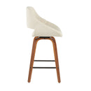 Fabrico - Mid-Century Modern, Counter Stool (Set of 2) by HouseOfZazla