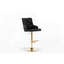 Adjustable Swivel Bar Stool With Nailhead Trim (Set of 2) by HouseOfZazla