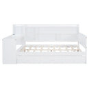 Daybed With 3 Drawers USB Ports And Desk