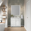 James Martin Bristol 36" Single Bathroom Vanity, Bright White
