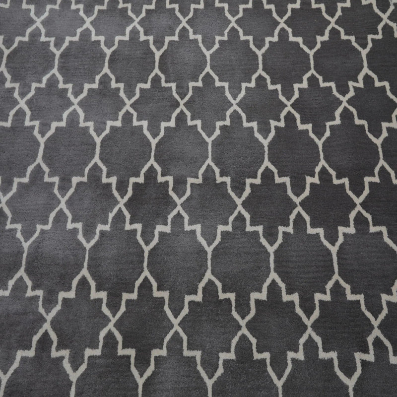 8' x 10' Handmade 100% Wool Designer Contemporary Oriental Area rug Gray