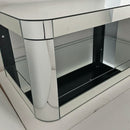 Baked Curved Mirror Coffee Table for Living Room
