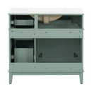 Bathroom Vanity With Sink, Soft Close Doors, 4 Storage Drawers by HouseOfZazla