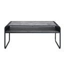 Raziela - Concrete Coffee Table - Black / Gray