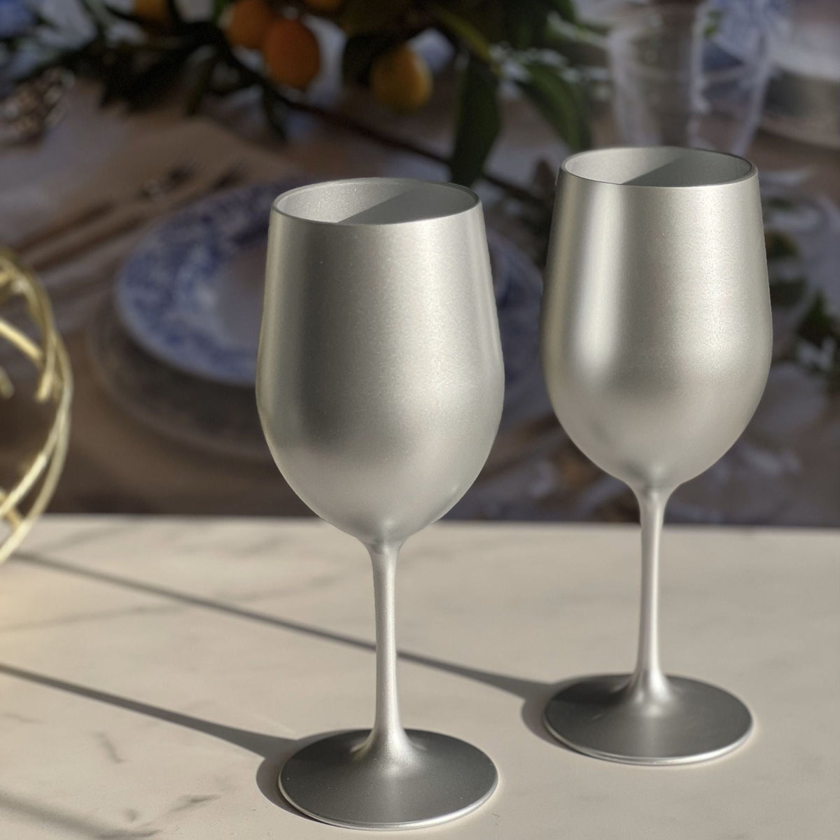 Leadingware Metallic Plastic Wine Glasses (Set of 4), photo 9 of 13
