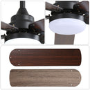 Modern Ceiling Fan With 3 Color Dimmable Light 5 Blades Remote Control Reversible Dc Motor For Bedroom - Black by HouseOfZazla