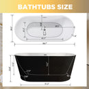 Glossy Freestanding Bathtub With Toe Tap Drain by HouseOfZazla