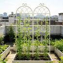 Metal Garden Rustproof Trellis For Climbing Plants Outdoor Flower Support by HouseOfZazla