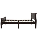 Platform Bed Frame Mattress Foundation Sleigh Bed With Headboard / Footboard / Wood Slat Suppor by HouseOfZazla