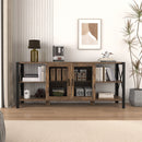 Industrial 80 Inch TV Stand for Living Room & Bedroom