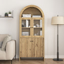 Modern Tech Inspired Dome Cabinet With LED Lighting by Unique Piece Furniture