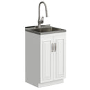 Darwin - Deluxe Laundry Cabinet With Pull-Out Faucet And Stainless Steel Sink by Unique Piece Furniture