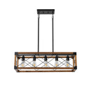 5-Light Retro Farmhouse Chandelier For Kitchen, Living room, Dining room(No Bulbs)