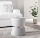 Gemma - Contemporary / Glam Ottoman - Silver / Gold by HouseOfZazla