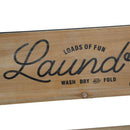 Laundry Rack With Accordion Design - Brown / Black - Black Brown