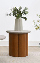 Evenlyn - Faux Concrete Top Table by Unique Piece Furniture