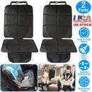 2 Packs Car Seat Protector Cushion Mat Pad with Thick Padding Protector for Child Baby Car Seat Mesh Pockets Non-slip