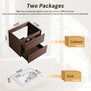 Wall Mounted Floating Bathroom Vanity With Sink And Cabinet by HouseOfZazla