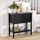 31.5" Entryway Console Table with Sliding Drawer Doors