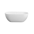 Small Size Stone Resin Solid Surface Oval Shape Freestanding Bathtub For The Bathroom - Matte White by HouseOfZazla