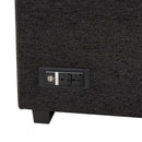 83.8" Reversible Sectional Pull-Out Sofa Bed L-Shaped Corner Sofa Couch with Storage Chaise, USB Ports, Power Sockets, Cup Holder for Living Room, Bedroom, Study, Black