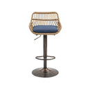 Modern Swivel Bar Stools Adjustable Counter Chairs With Footrest (Set of 2) by HouseOfZazla