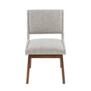 Boomerang - Dining Side Chair With Upholstered Cushions (Set of 2) - Light Gray