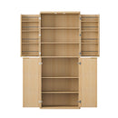 Kitchen Pantry Cabinet With 6 Doors