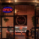 Neon Open Sign with LED Flash/Static Modes for Shops by LJGDeals
