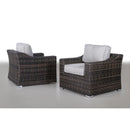 Modern Patio Chair With Cushions (Set of 2) - Brown by HouseOfZazla