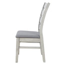 6-Piece Retro 59"L Rectangular Dining Table Set, Table with Unique Legs and 4 Upholstered Chairs & 1 Bench for Dining Room and Kitchen (White)