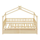 House Bed With 2 Drawers