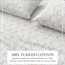 Turkish Cotton Flannel Sheet Set - Winter Floral Collection by Great Bay Home