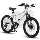 S20101 20" Kids' Bike, Boys Girls Mountain Bike Ages 8-12, 7 Speed Teenager Children Kids' Bicycles, Front Suspension Disc Brake Rear V-Brake, High Steel Frame by HouseOfZazla
