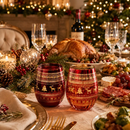 Crystal Christmas Tree Wine & Water Glasses - Set of 2 by The Wine Savant