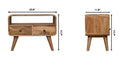 Mini Curved Media Unit - Oak by HouseOfZazla