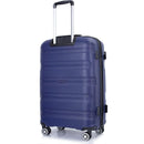 Hardshell Suitcase Spinner Wheels PP Luggage Sets Lightweight Durable Suitcase with TSA Lock,3-Piece Set (20/24/28), Navy