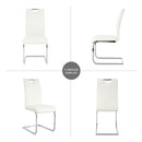 Modern Dining Chairs With Padded Seat And Metal Legs by HouseOfZazla